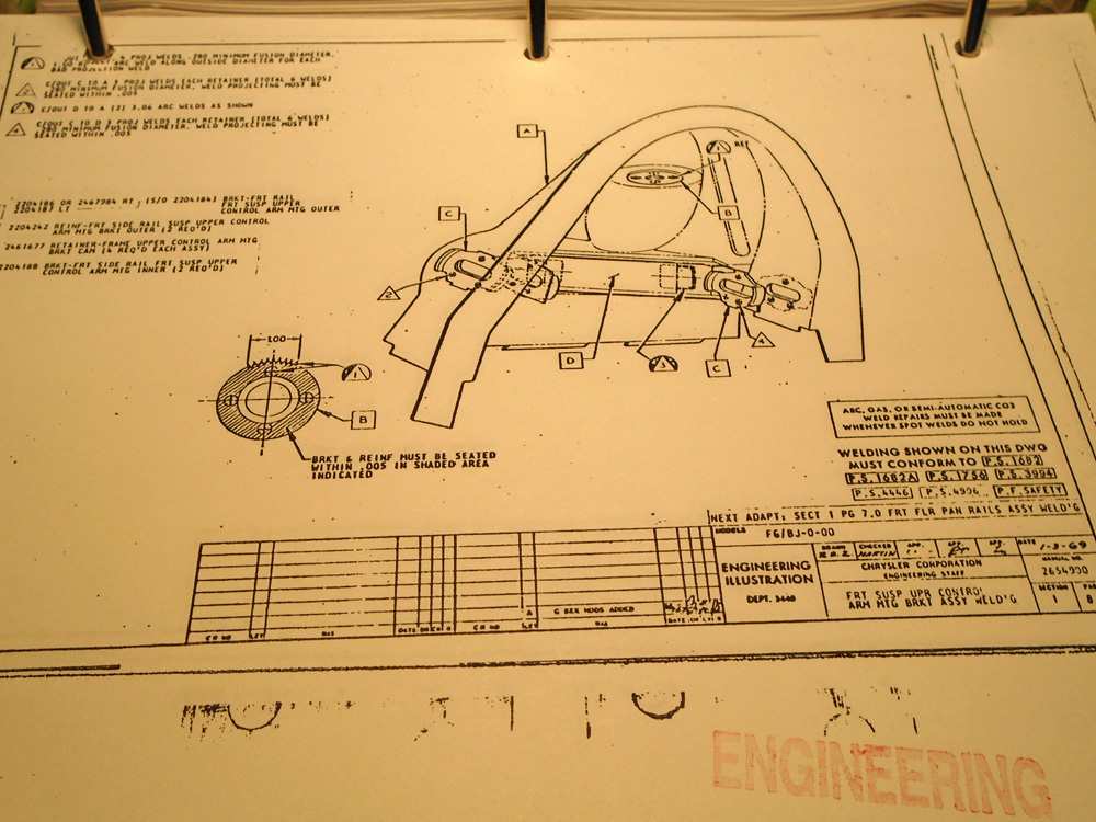 Cuda Challenger front upper suspension mount detail.jpg