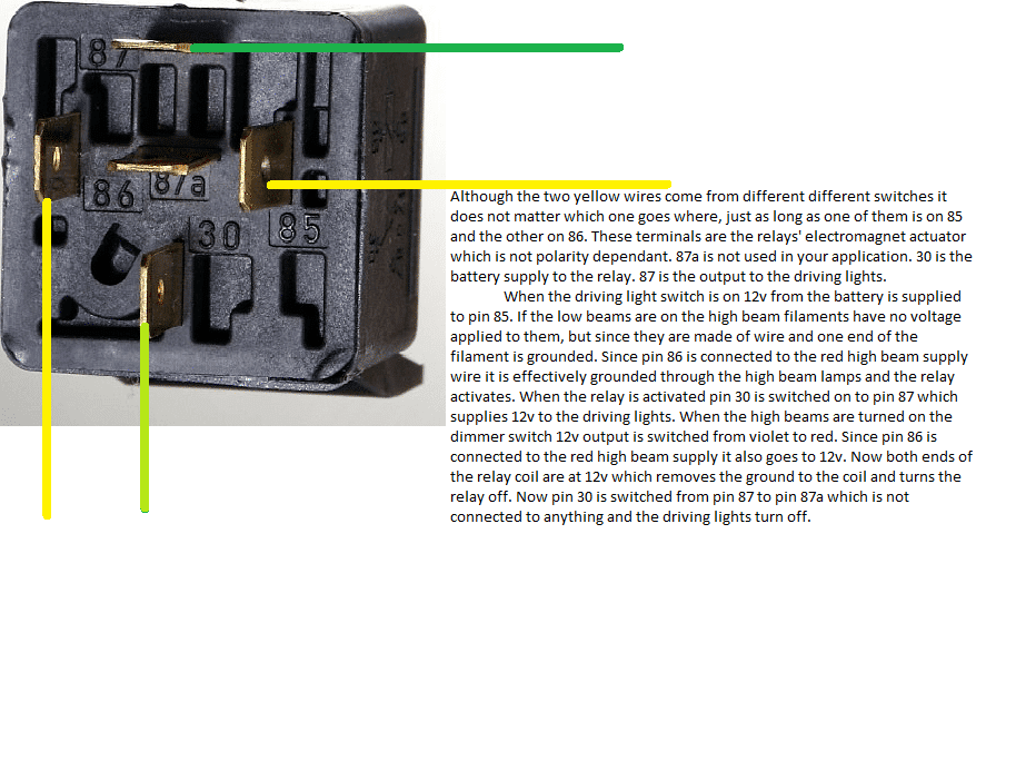 Driving lights Relay Substitution Diagram 1971 cuda road lamp.png