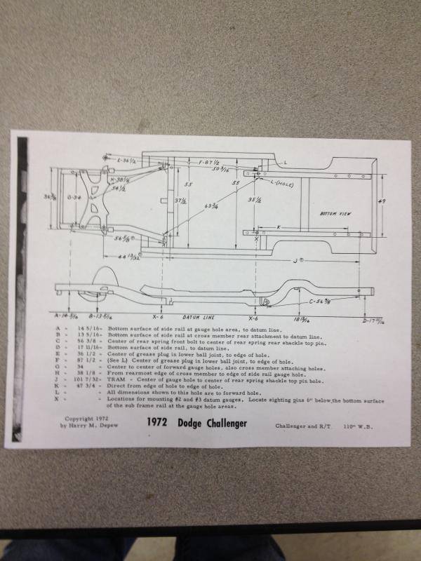 Frame Dimensions | For E Bodies Only Mopar Forum